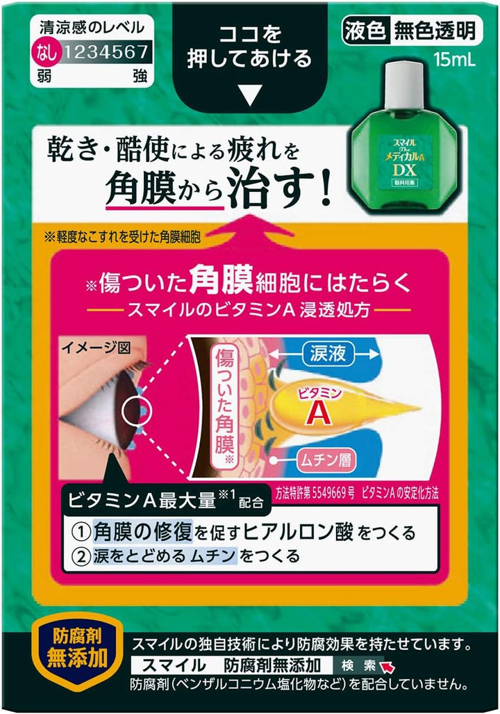 LION 獅王 Smile The Medical DX 眼藥水 15mL (乾燥・疲勞・搔癢)