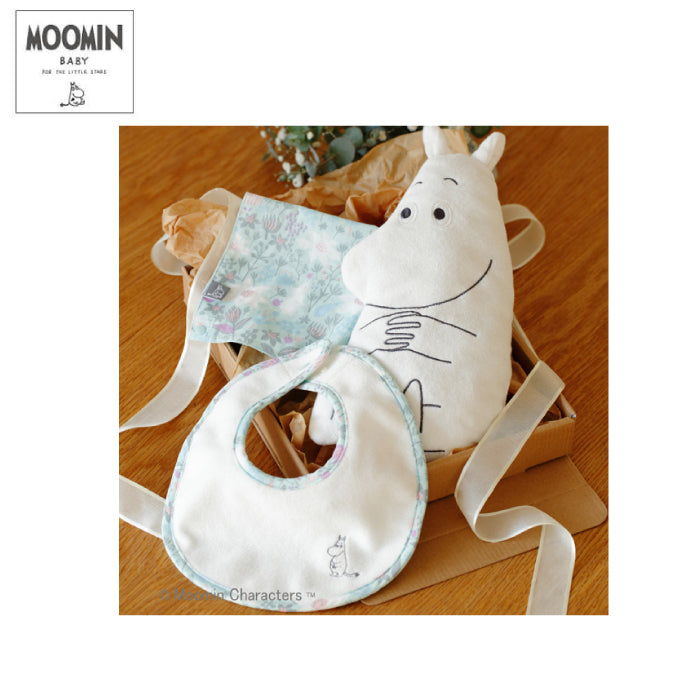 MOOMIN BABY 嚕嚕米彌月禮盒組 毛巾圍兜 3件組