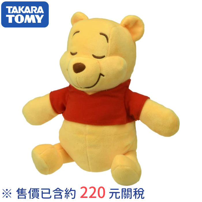 TAKARA TOMY 嬰兒安撫玩偶 史奴比 小熊維尼