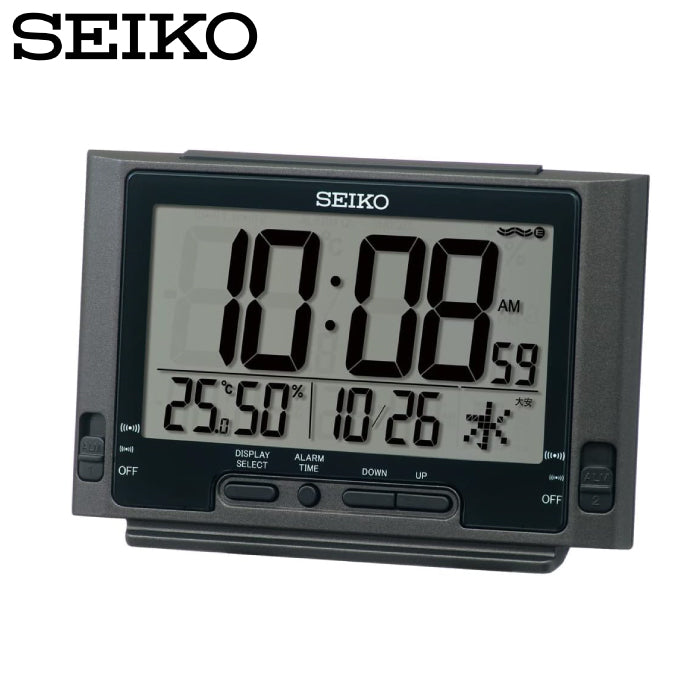 SEIKO 精工 多功能數位時鐘 SQ320W SQ320K
