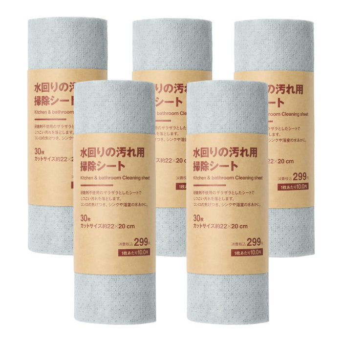 MUJI 無印良品 拋棄式水垢清潔布 30片/捲