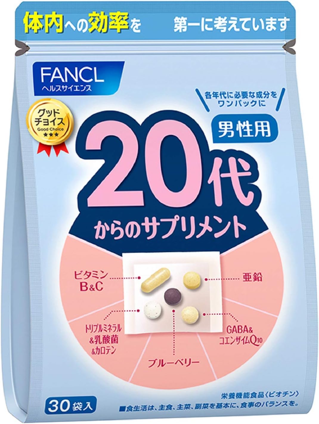 FANCL芳珂 年齡分層補充保健食品 20代 30代 40代 50代 60代