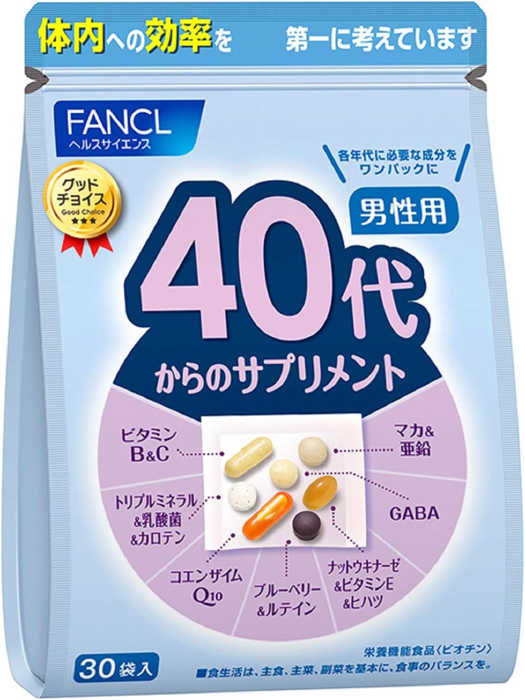 FANCL芳珂 年齡分層補充保健食品 20代 30代 40代 50代 60代