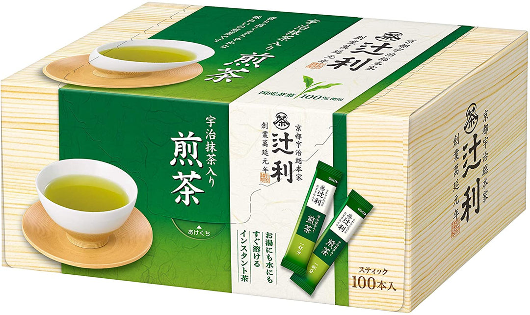 片岡物產 辻利 煎茶 玄米茶 焙茶 100包/盒