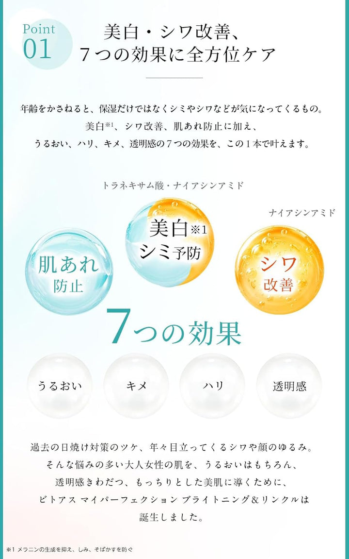 SUNTORY 三得利 蜜得絲 美白抗皺精華液