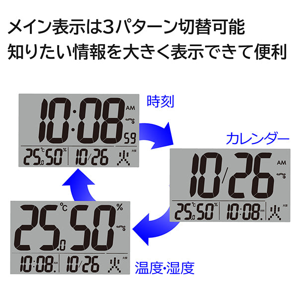 SEIKO 精工 多功能數位時鐘 SQ320W SQ320K