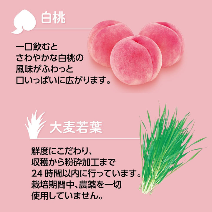 日本藥健 金の青汁 白桃青汁×乳酸菌 12包