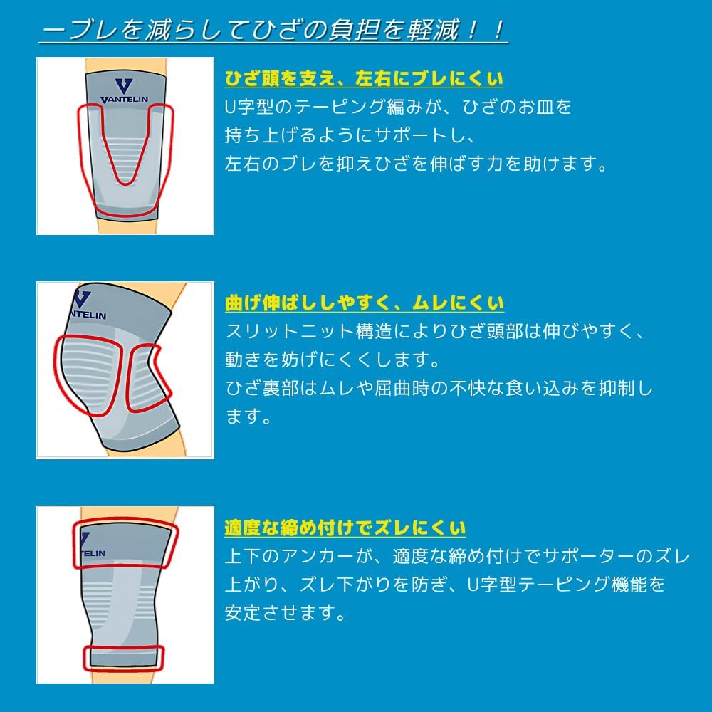 Vantelin Kowa 萬特力 興和 高通氣 立體護膝