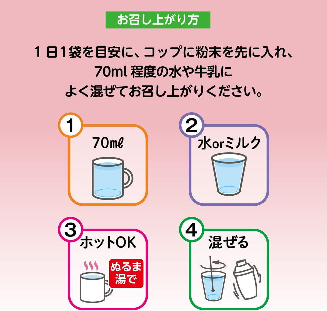 日本藥健 金の青汁 白桃青汁×乳酸菌 12包