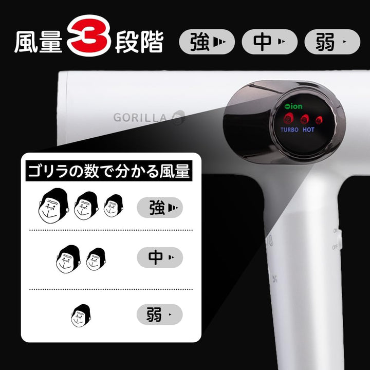 DOSHISHA 猩猩之握 強力吹風機 GRD-2501