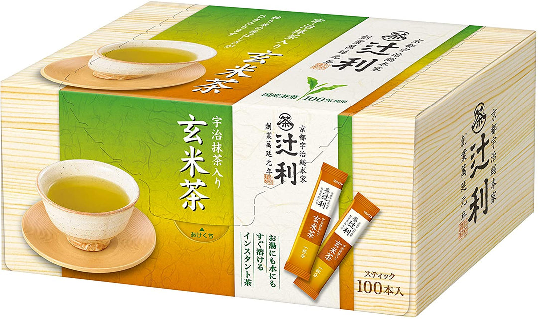 片岡物產 辻利 煎茶 玄米茶 焙茶 100包/盒