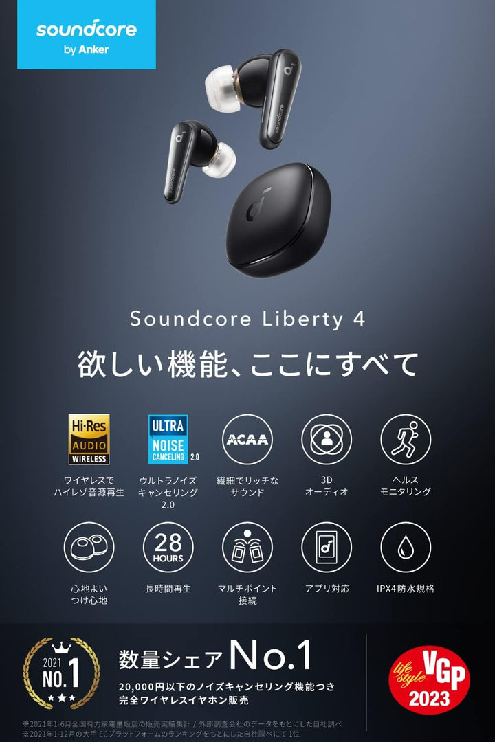 ANKER Soundcore liberty 4 主動降噪真無線藍牙耳機