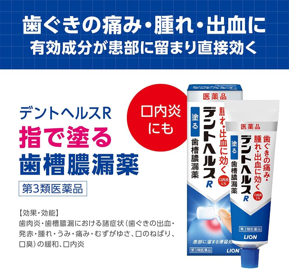 LION 獅王 Dent Health R 齒槽膿漏藥 40g