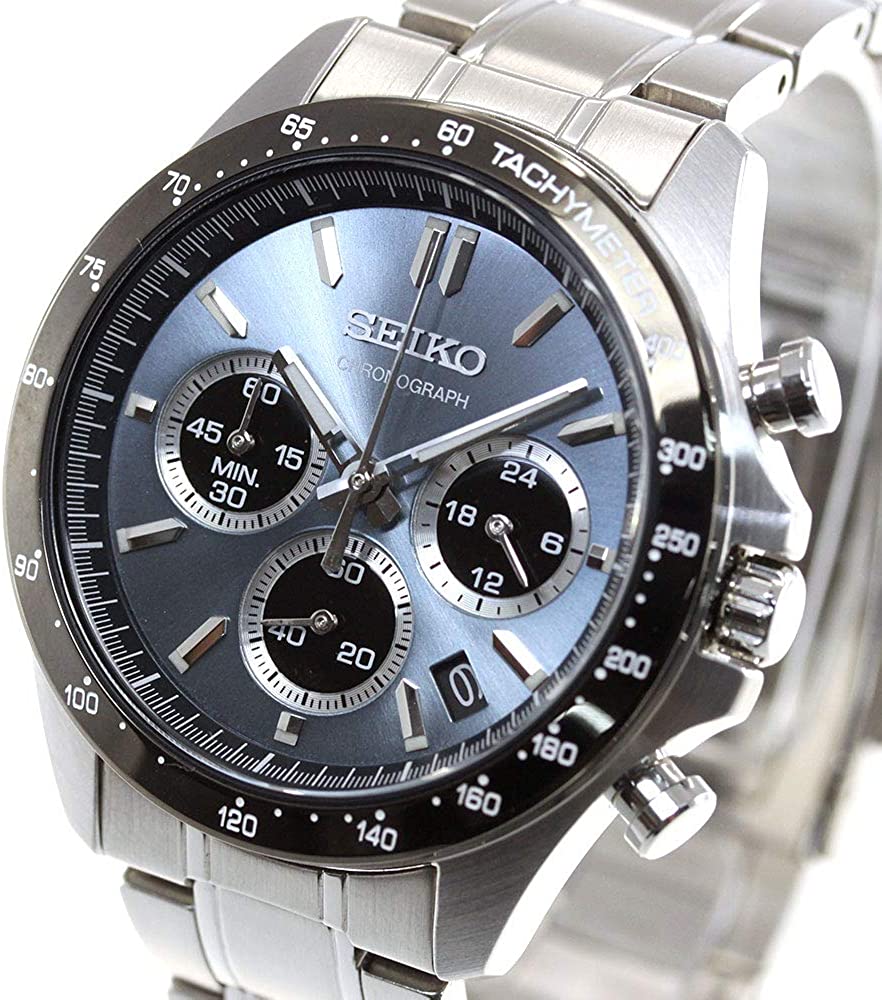 SEIKO 精工 三眼計時腕錶 SBTR027 日本限定