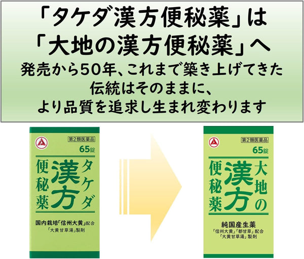 合利他命製薬 大地的漢方便秘薬 180錠