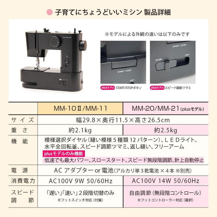AXE YAMAZAKI 電動縫紉機 MM-11 MM-21