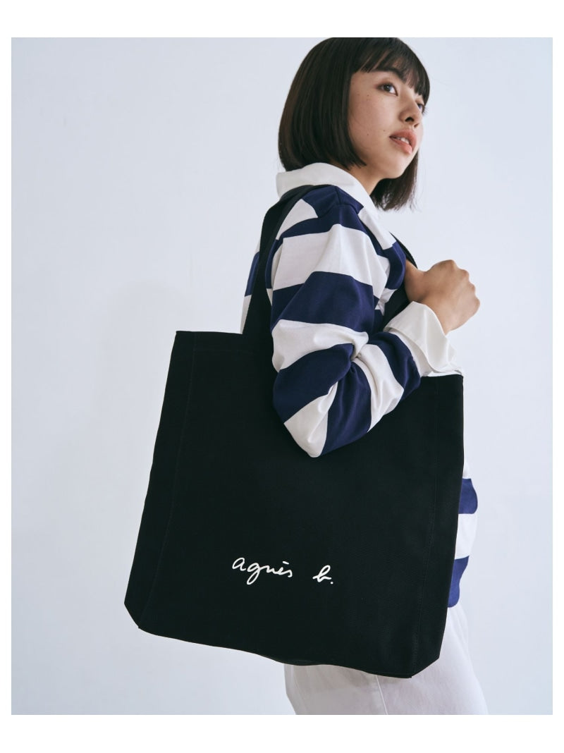 日本限定 agnès b logo 肩背包 GO03-08