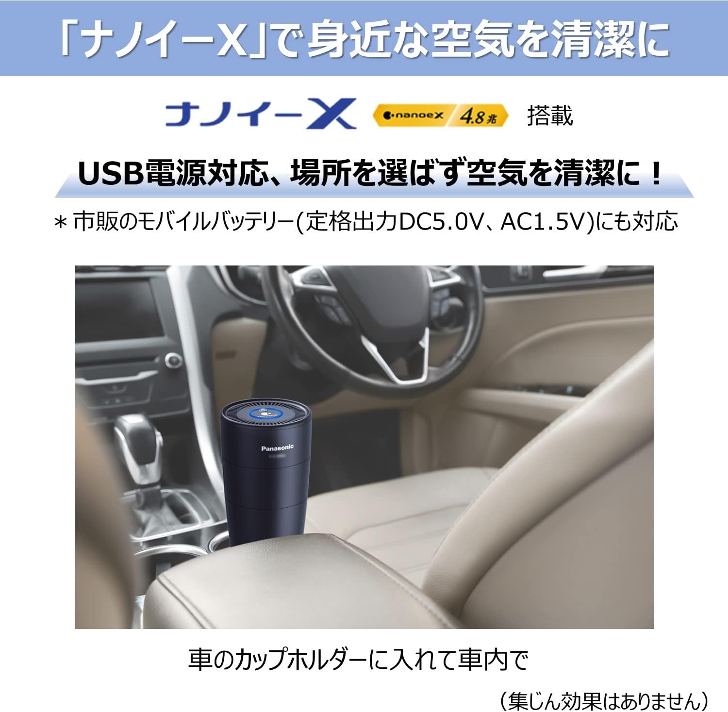 樂樂JAPAN日本代購｜Panasonic 國際牌F-GMU01 nanoeX 4.8兆車用