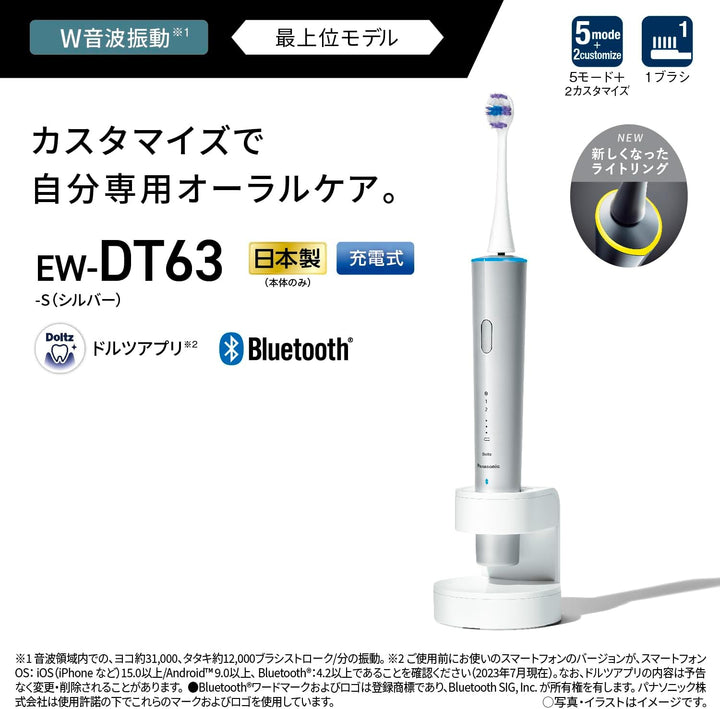 Panasonic 國際牌 Doltz W音波電動牙刷 EW-DT63