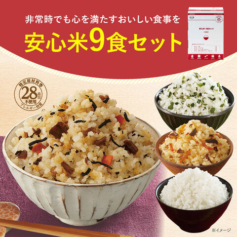 Alpfa食品 五年保存期 防災安心米乾燥飯 9入組