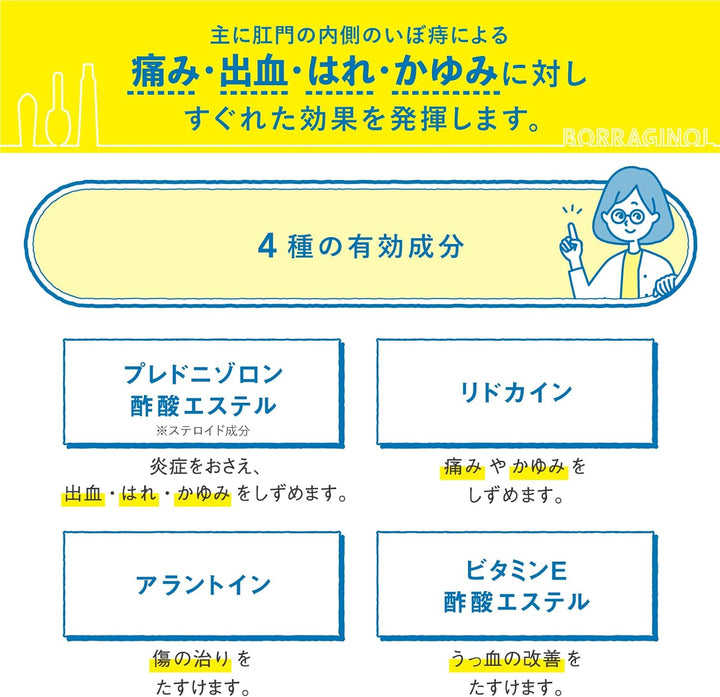 天藤製藥 保能痔 Borraginol A系列 痔瘡栓劑 10個/30個入