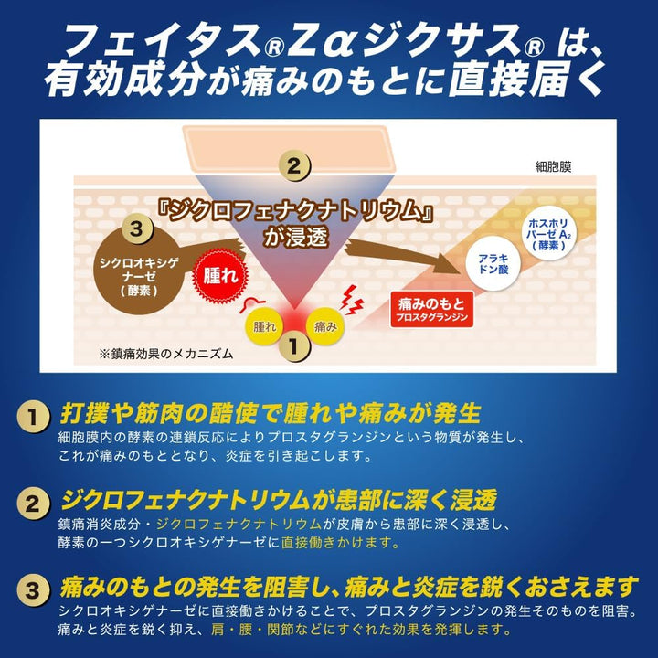 久光製藥 Feitas Zα Dicsas 溫感冷感 痠痛貼布
