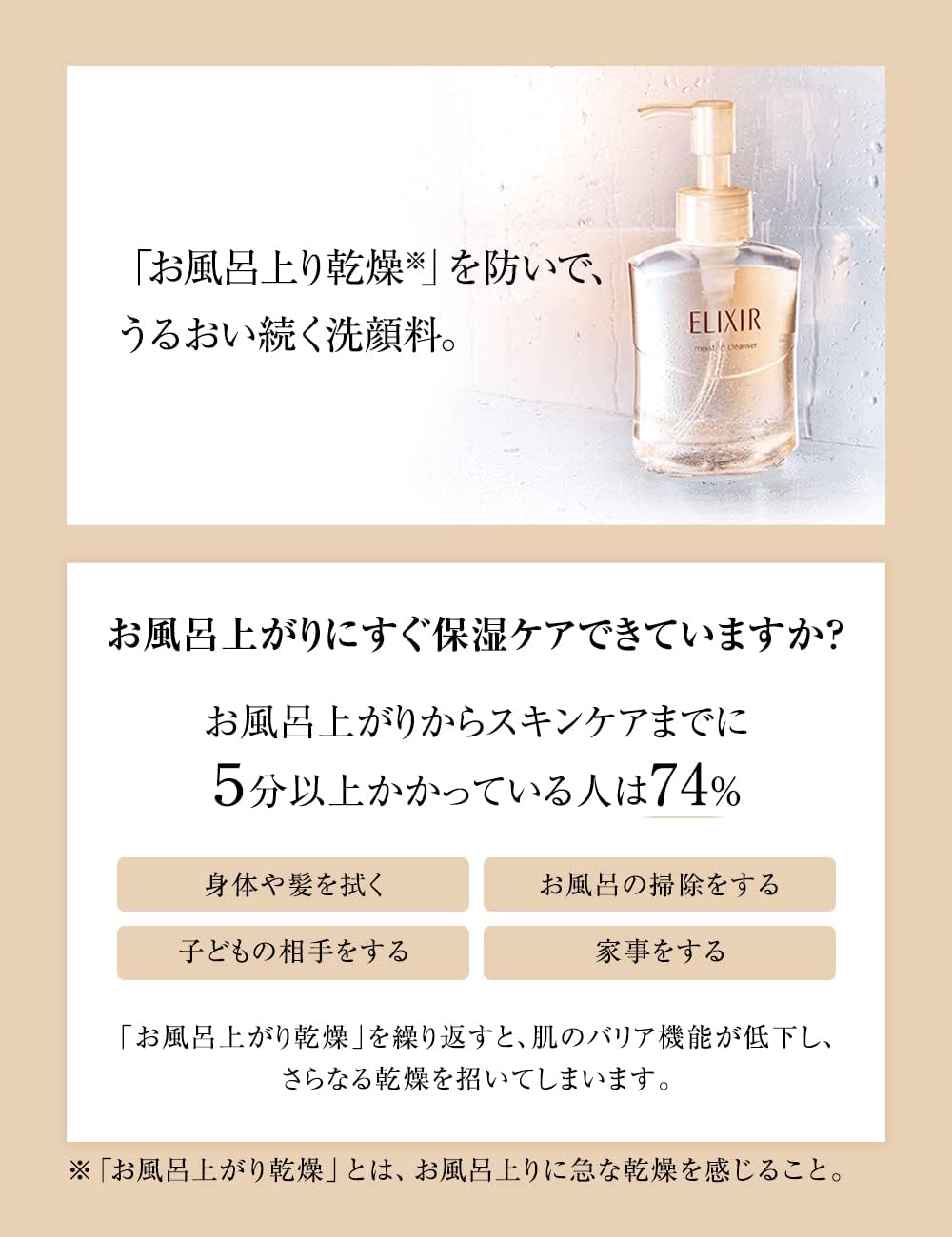 資生堂 ELIXIR 怡麗絲爾 彈潤鎖水雙效洗卸露 140mL