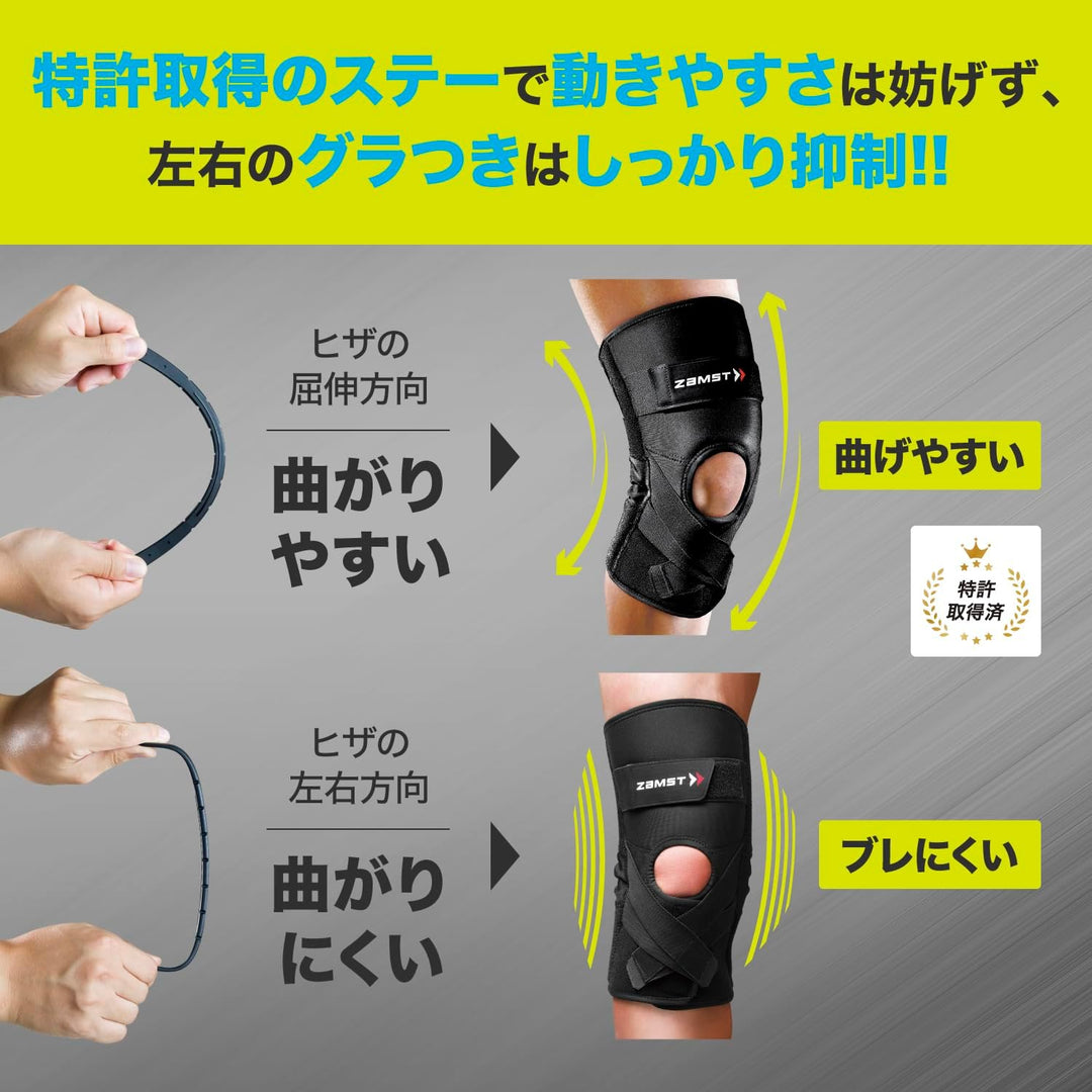 ZAMST ZK系列 ZK-PROTECT 硬支撐 運動護膝