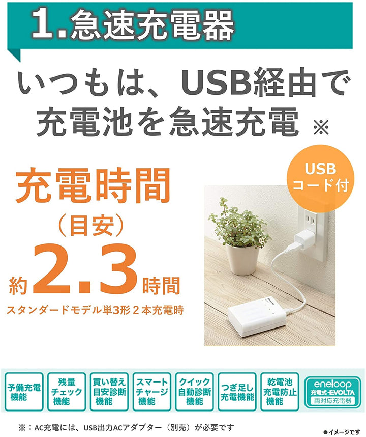 Panasonic 國際牌 BQ-CC87L 三合一 急速電池充電器