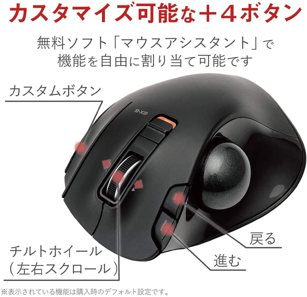 ELECOM M-XT3DR 光學軌跡六鍵式滑鼠 右手用