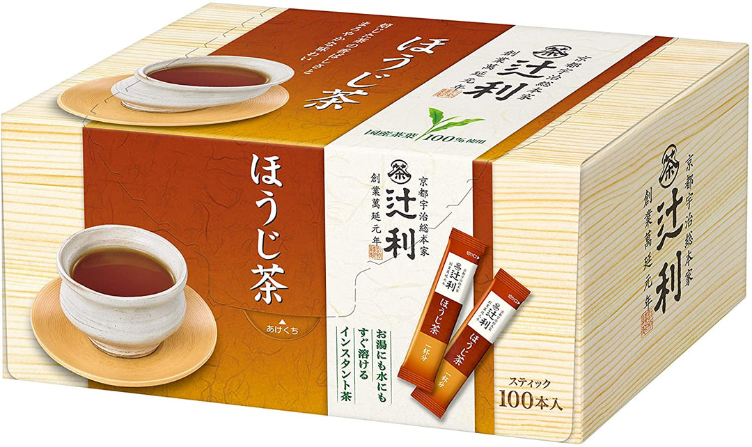 片岡物產 辻利 煎茶 玄米茶 焙茶 100包/盒