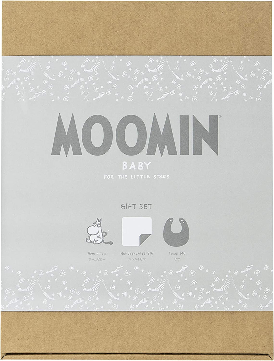 MOOMIN BABY 嚕嚕米彌月禮盒組 毛巾圍兜 3件組