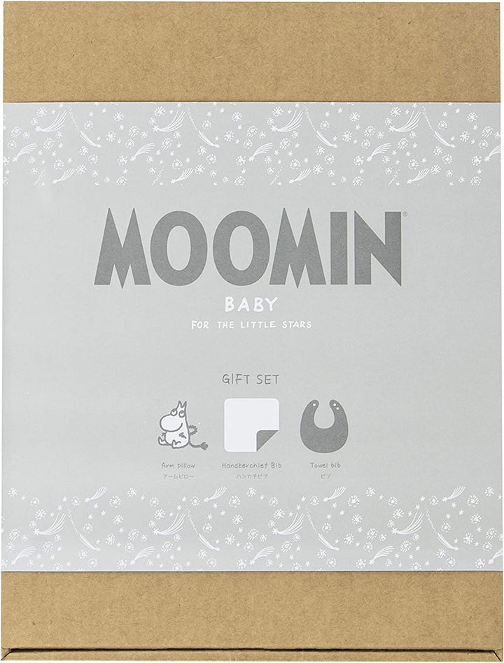 MOOMIN BABY 嚕嚕米彌月禮盒組 毛巾圍兜 3件組