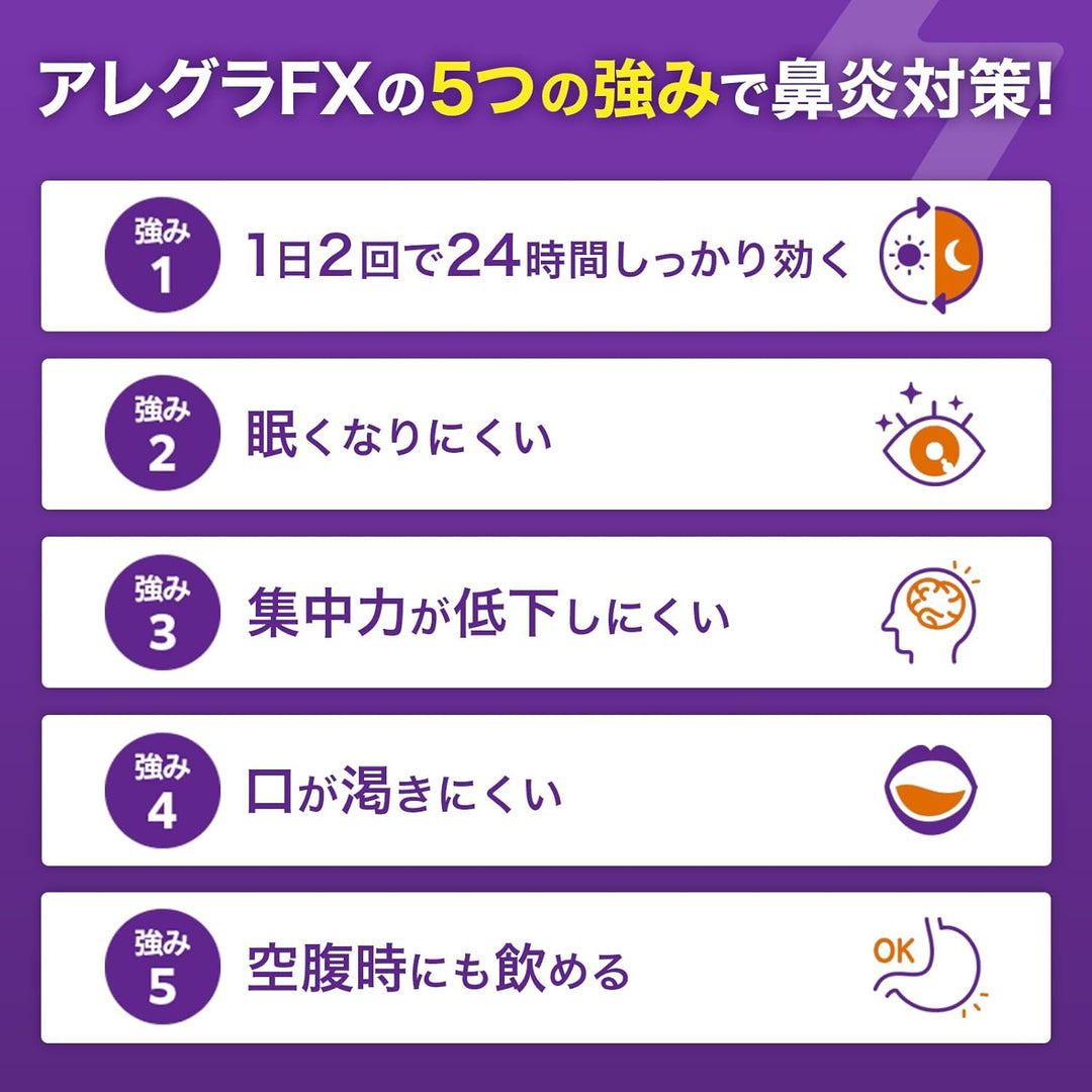 久光製薬 Allegra FX 過敏性鼻炎藥 28錠/56錠