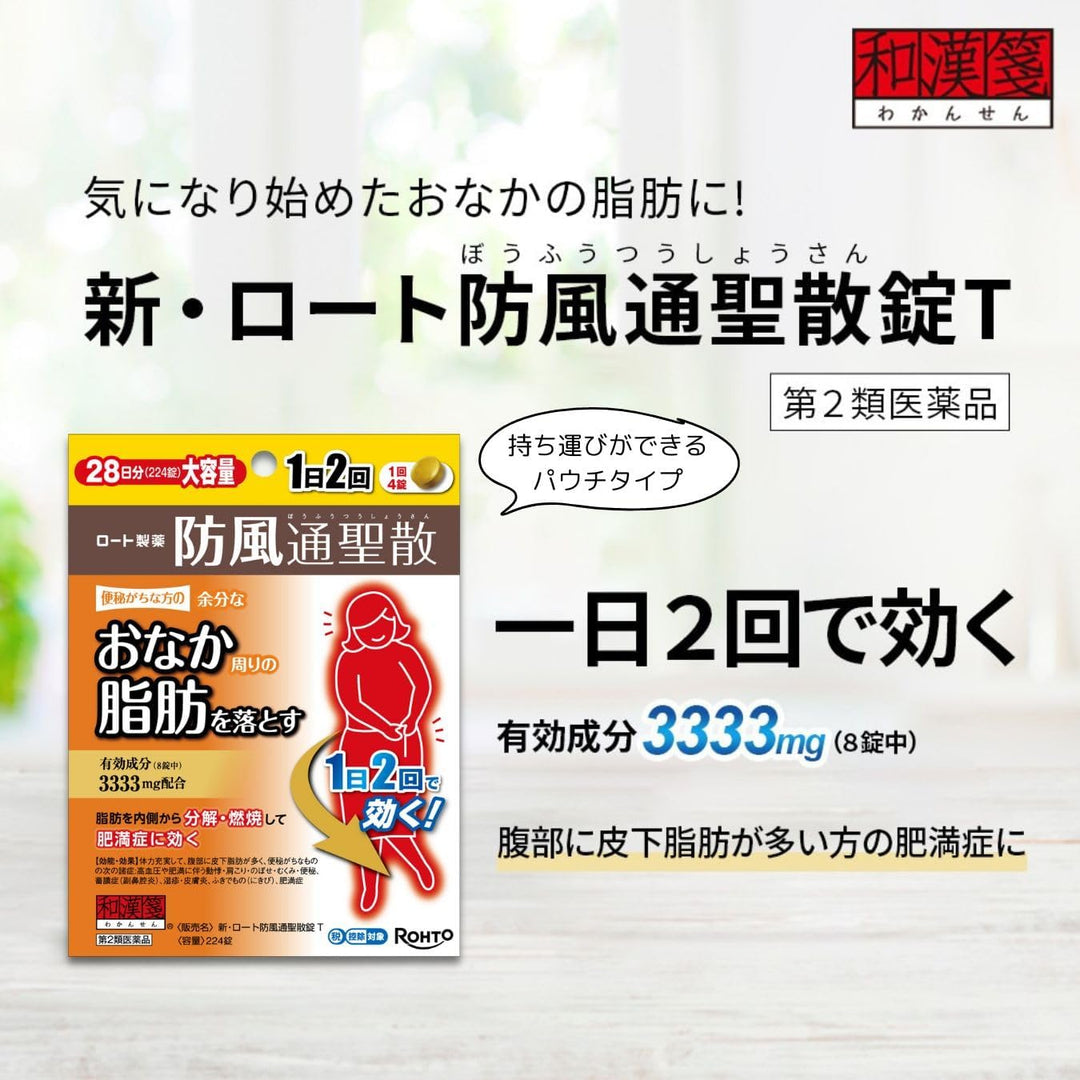 ROHTO  樂敦製藥 防風通聖散錠T 224錠