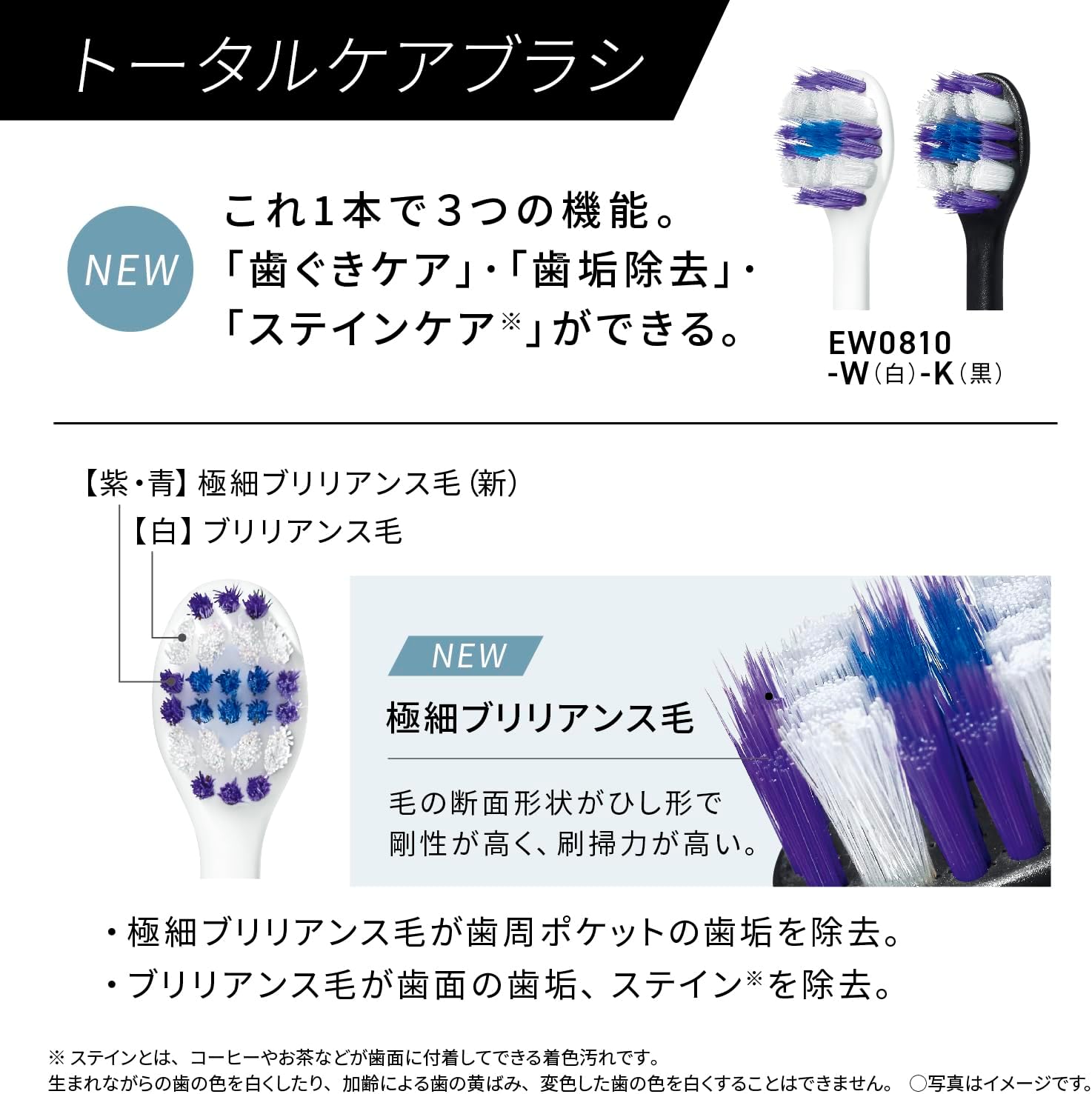 樂樂JAPAN日本代購｜Panasonic 國際牌Doltz W音波電動牙刷EW