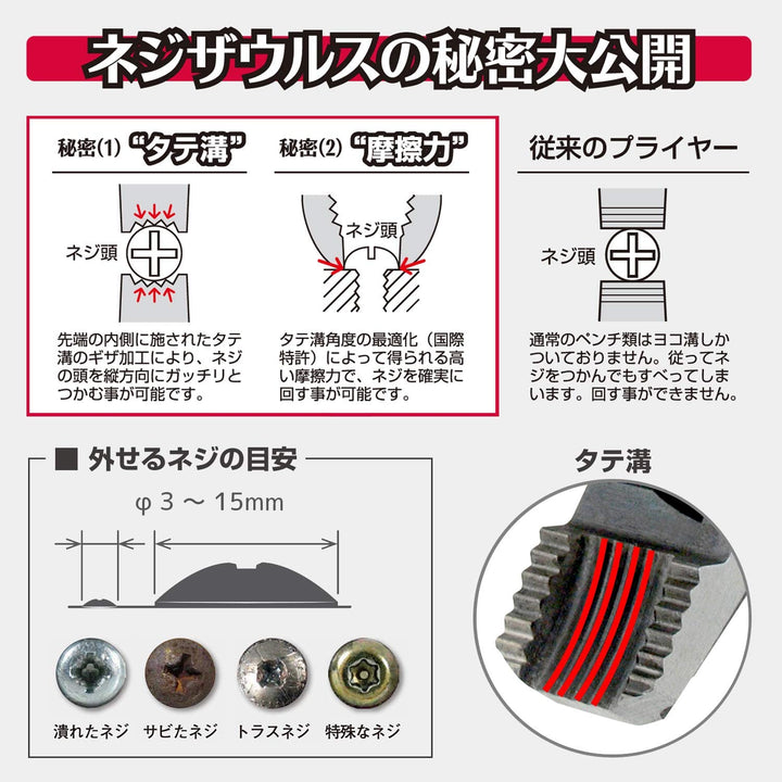 ENGINEER PZ-59 螺絲鉗 204mm