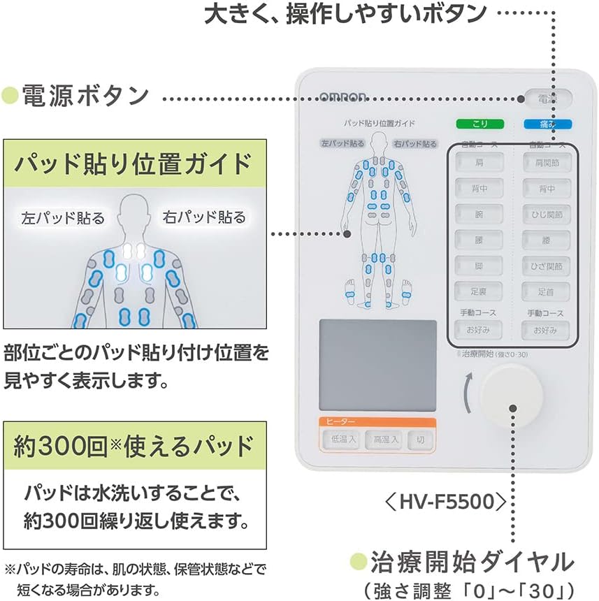 Omron 歐姆龍 HV-F5500 電子低波治療儀