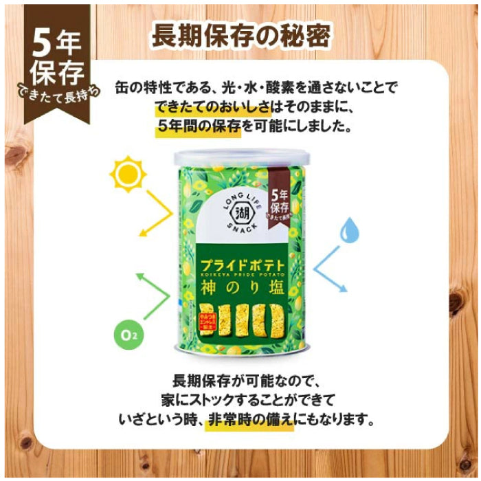 湖池屋 五年保存 罐裝洋芋片