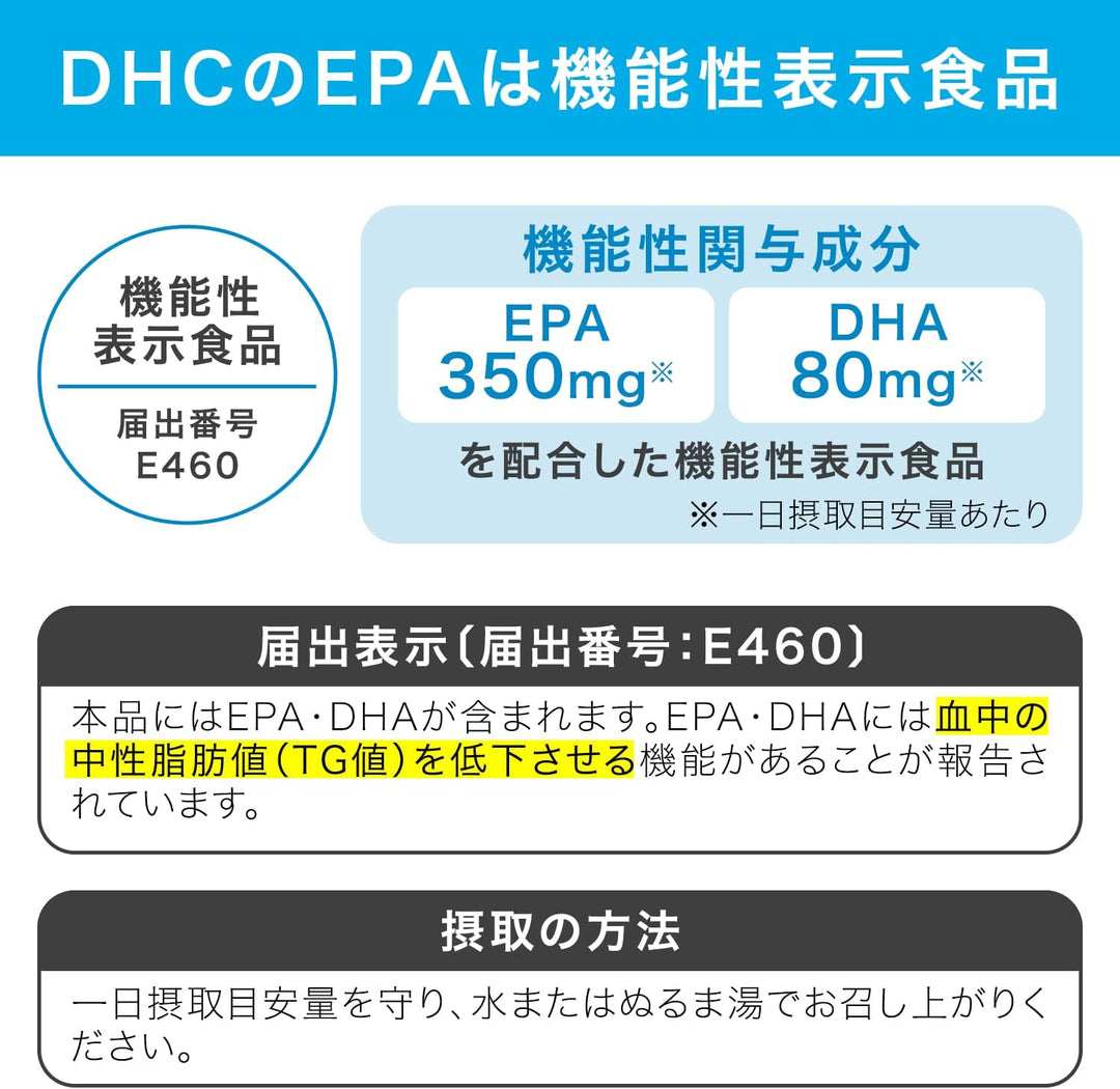 DHC 精製魚油 DHA EPA 30日/60日份