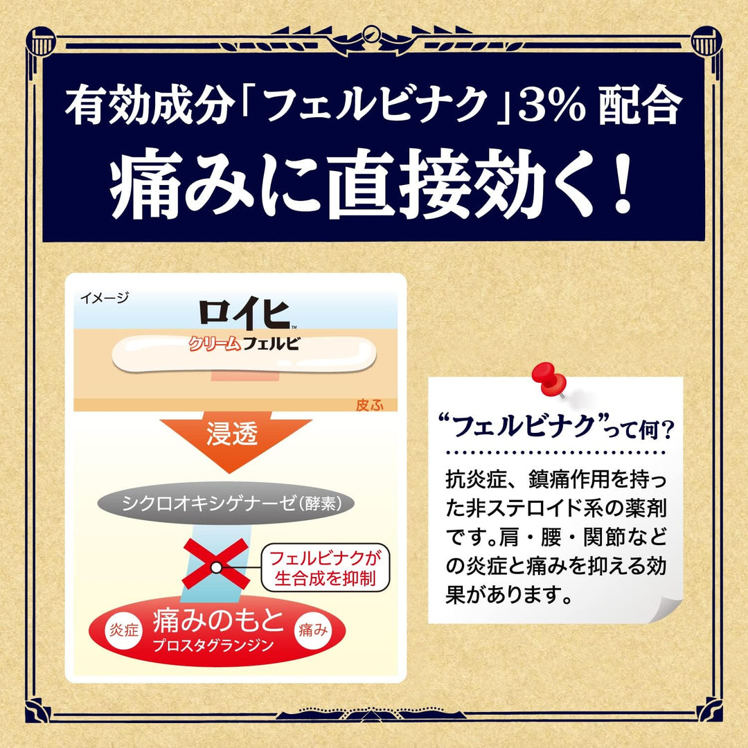 Nichiban ROIHI 老人頭溫感止痛霜 80g 滾輪型