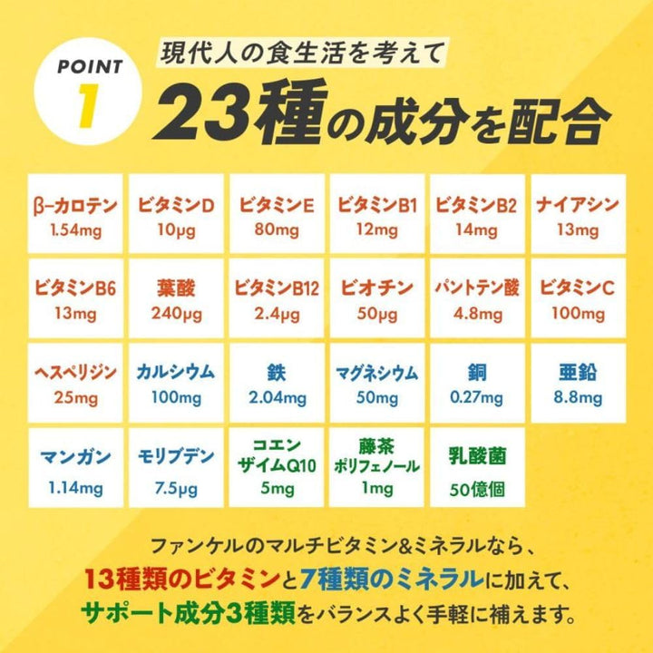 FANCL 芳珂 綜合維他命&礦物質 Base POWER 30日份