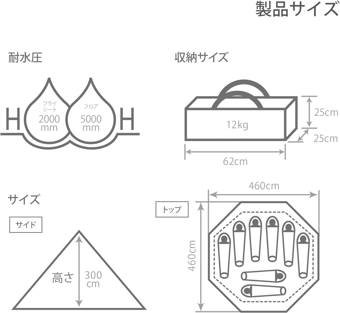 DOD 營舞者 T8-200 8人用 印地安帳