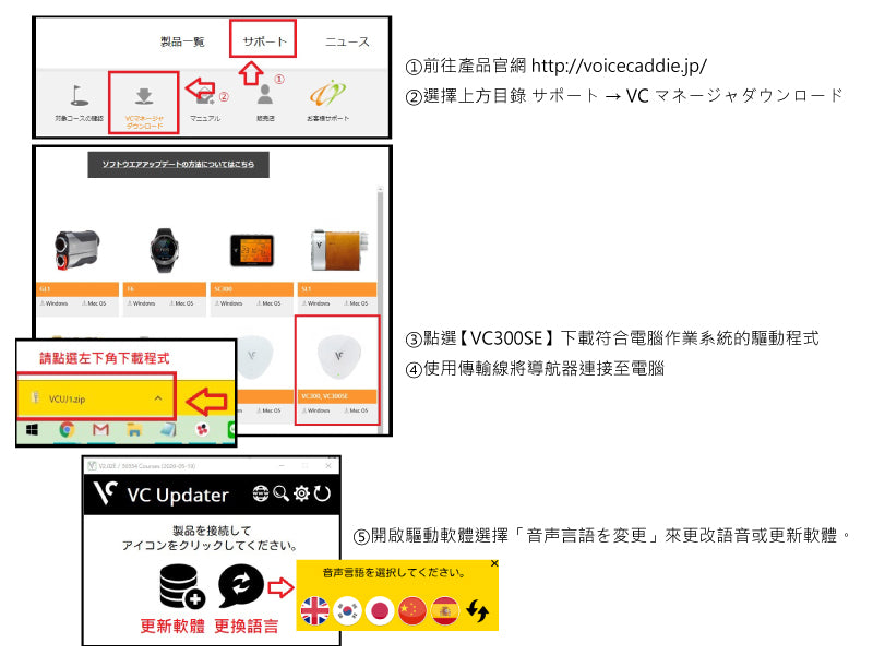 voice caddie 高爾夫球導航器 VC300SE VC4 VC300A