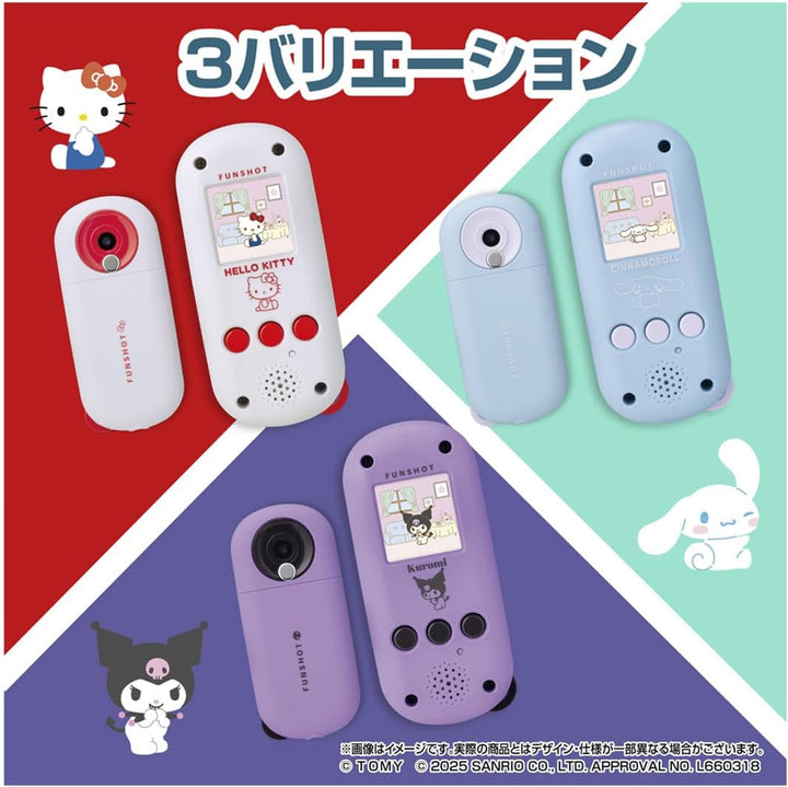 TAKARA TOMY FUNSHOT × 三麗鷗 迷你數位玩具相機