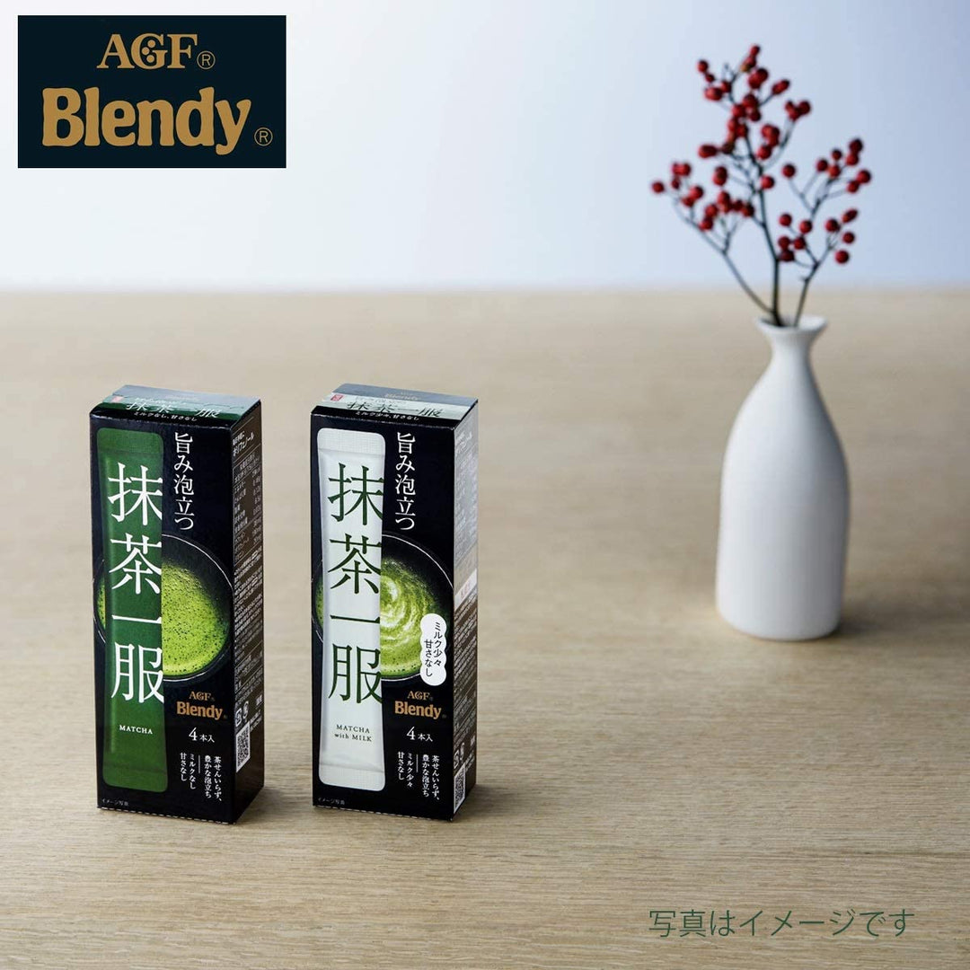 AGF Blendy 抹茶一服無糖抹茶 6盒組 一盒4入