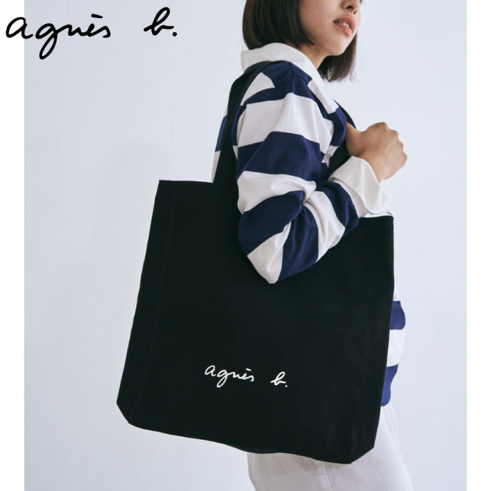 日本限定 agnès b logo 肩背包 GO03-08