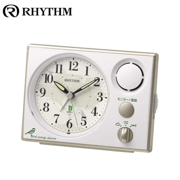 RHYTHM 麗聲 日本野鳥協會共同開發 數位時鐘 88RM401SR03