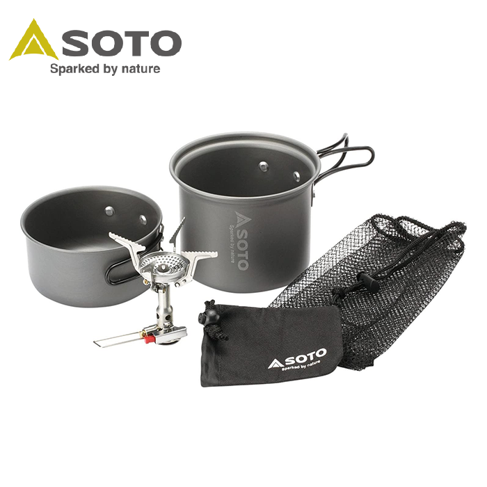 SOTO 攻頂登山爐組 SOD-320CC 附收納袋